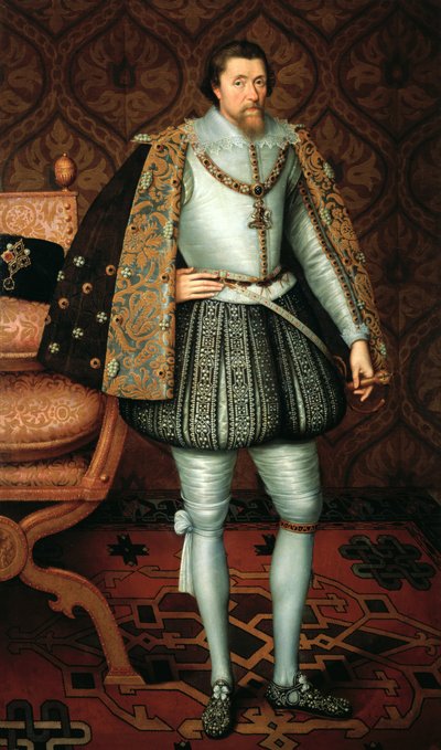 I. Jakab angol király (1566-1625) alkotó: Paul van Somer